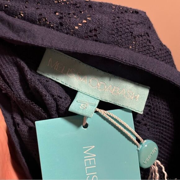 NWT MELISSA ODABASH Nicole Cover-Up Swim Beach Dress Navy Crochet Size Small - Picture 12 of 12